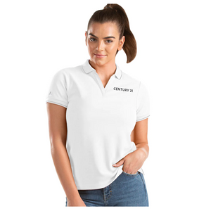 Generation Ladies White/Silver Polo - Close Out