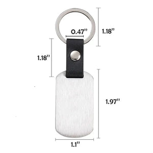 Stainless Steel Metal Keychain - Personalized