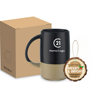 Cerone 17oz Mug & Ornament Gift Set - Personalized