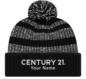 Heavy Ribbed Knit Beanie with Cuff, Personalized