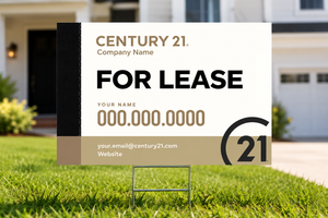 FOR LEASE Yard Sign – 18" x 24" (without spikes supplied)