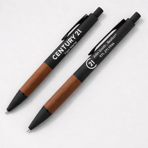 Tide Plastic Wood Grip Pen - Personalized