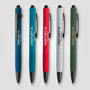 Saga Recycled Aluminum Bolt Action Stylus Pen | Personalized