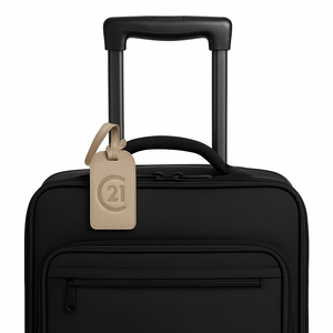 Seal Gold Pebble Luggage Tag