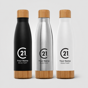 Ibiza Bamboo Double Wall Stainless Bottle | Personalized