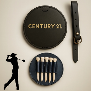 Black Wordmark Golf Bag Tag