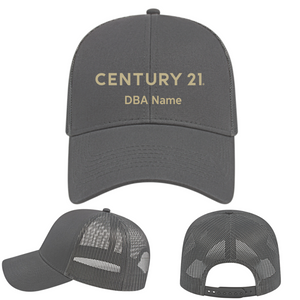 Cotton Charcoal Trucker Hat - Personalized