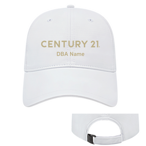 White Active Wear Cap - Personalized