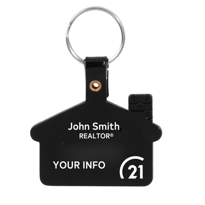 PVC House Shape Keychain - Personalized