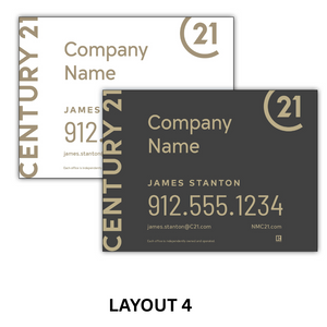 Rectangle Yard Signs - Personalized with Ground Spike