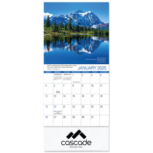 2025 Scenic Mini Wall Calendar - Personalized