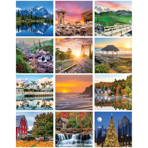 2025 Scenic Mini Wall Calendar - Personalized