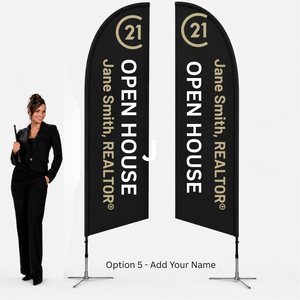 11ft Personalised Feather Flag | Medium - Personalized