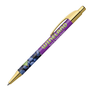 Gold Metallic Elite Wrap Pen - Your Logo - FREE SHIPPING