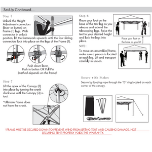 Gazebo Tent - 6.5ft x 6.5ft