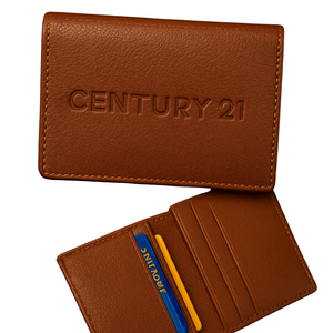 CENTURY 21 Genuine Leather Card Wallet - NEW