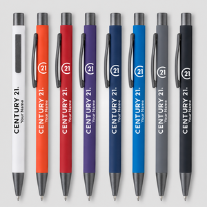 Bowie Rubberized Finish Metal Pen | Personalized