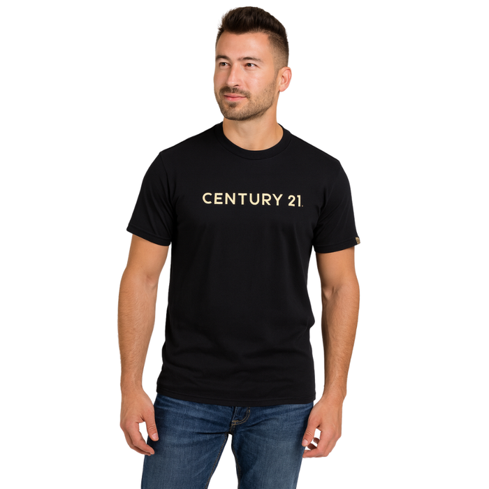 Wordmark Tee, Black Mens