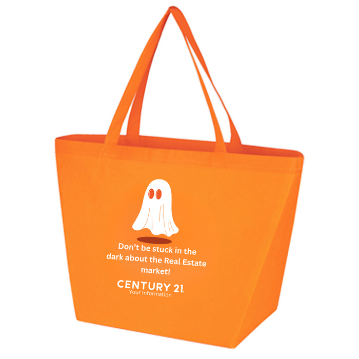 Halloween Orange 80gsm Tote Bag - Personalized