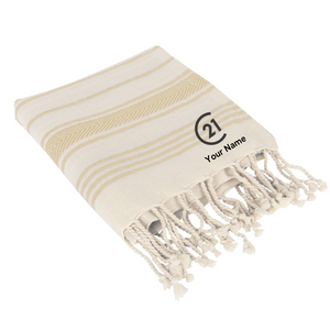 DBA Bungalow Cotton Beach Towel - Your Logo