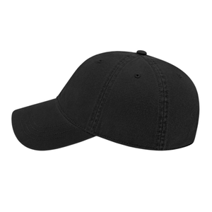 Relaxed Black Chino Golf Cap - Personalized