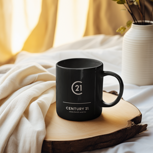 12 oz. Seattle Black Mug - Personalized