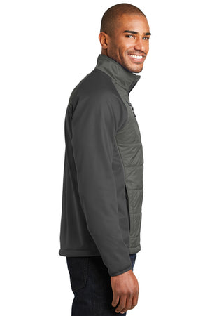 DBA Hybrid Soft Shell/Quilted Back and Front Panel Jacket
