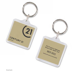 Acrylic Square Keyring - Personalized