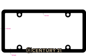 C21 License Plate Frame