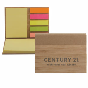 DBA Bamboo Sticky Note Pad - Century 21 Promo Shop USA