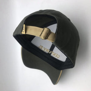 Black Corporate Cap with Gold Sandwich Trim - Century 21 Promo Shop USA